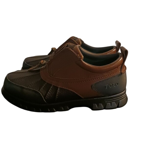 Polo (Ralph Lauren)-(Men's)-(Shoes)-(Zipper)-(Brown)-(Size:10.5)-(Used)-$40.00 - Picture 2 of 7